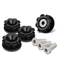 thumbnail image 1 of DNA Motoring BQR-ZTL-9037-BK Pack of 4 - Anodized Aluminum Front Left / Right Gear Style Bumper Trunk Quick Release Fastener Kit (Black), 1 of 4