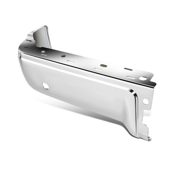 DNA Motoring BUMP-R-F15009-C-02-CH-L For 2009-2014 Ford F150 Fleetside Chrome Rear Bumper End Caps With Sensor Holes Left Side