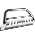 thumbnail image 1 of DNA Motoring Chrome Stainless Steel Bumper Push Bull Bar Grill Guard for 16-17 Pilot SUV Ridgeline Gen2, 1 of 6
