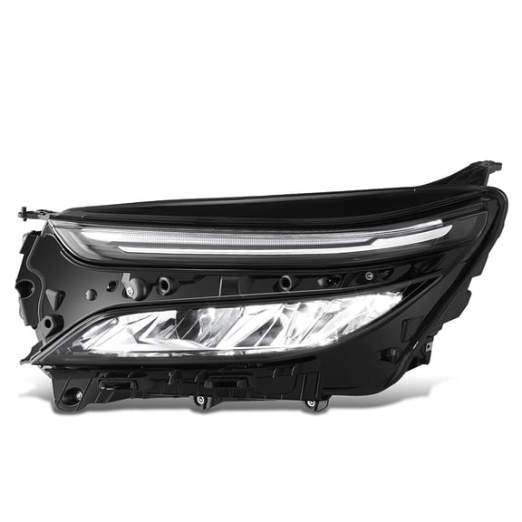 DNA Motoring Black Driver Left Side Full LED Headlight Lamp for 22-24 Chevy Equinox LT RS