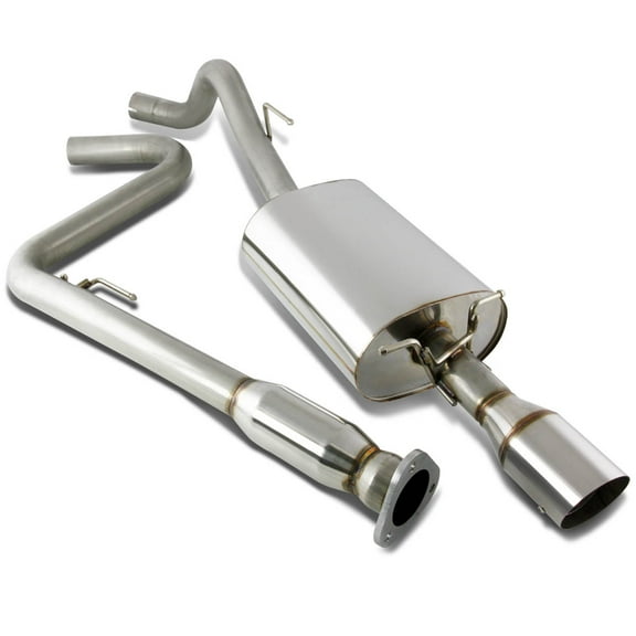 DNA Motoring CBE-CC08T For 2008 to 2010 Chevy Cobalt Stainless Steel 4" Muffler Tip Catback Exhaust System w/Removable Silencer 09