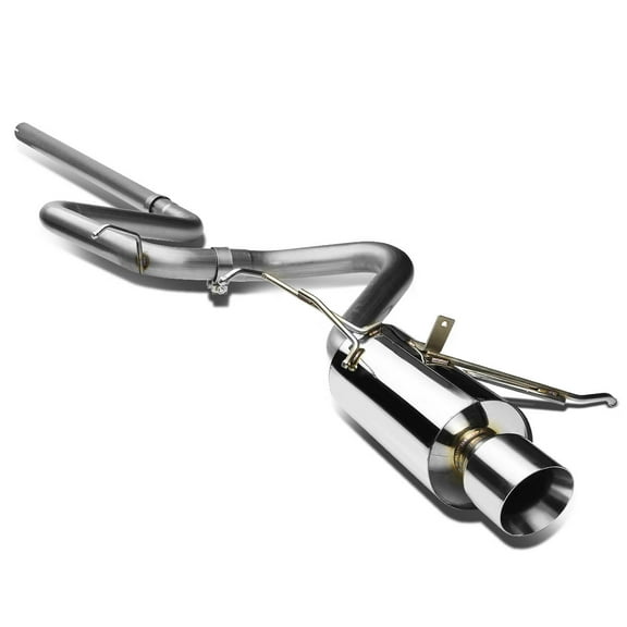 DNA Motoring CBE-CPTC99-NRT For 2001 to 2006 Chrysler PT Cruiser 4" Rolled Muffler Tip Catback Exhaust System 02 03 04 05
