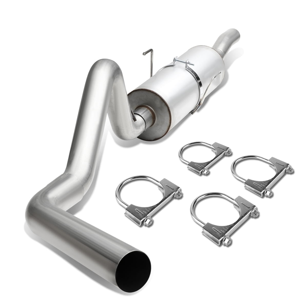 DNA Motoring For 04-05 Dodge Ram 1500 5.7 V8 Crew Cab 3"Stainless Racing Muffler Cat-Back Exhaust
