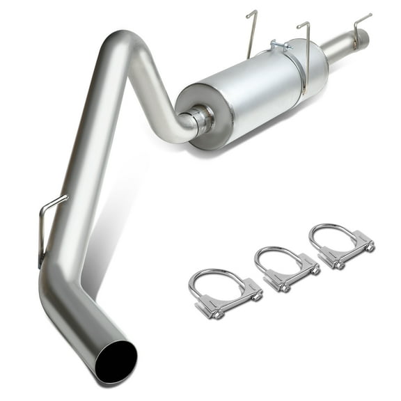 DNA Motoring CBE-DR06-57L For 2006 to 2008 Dodge Ram 1500 Catback Exhaust System 3.5" Tip Muffler - 5.7L V8 Standard / Crew Cab 07