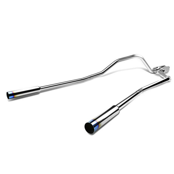 DNA Motoring For 04-08 Ford F150 4.6L 5.4L V8 Catback Exhaust System w/3.5" Titanium Style Muffler Tip