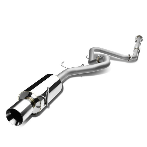 DNA Motoring CBE-GALANT99-L4-NRT For 1999 to 2003 Mitsubishi Galant 2.4 4G63 Stainless Steel 4" Rolled Muffler Tip Catback Exhaust System 00 01 02