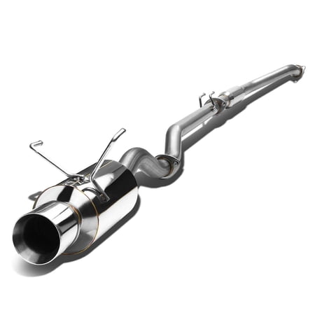 DNA Motoring For 02-05 Honda Civic Si EP3 Hatchback Catback Exhaust System 4" Rolled Muffler Tip