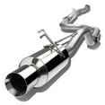 thumbnail image 1 of DNA Motoring For 1992-2000 Honda Civic 2DR 4DR 4" Muffler Rolled Tip Catback Exhaust System, 1 of 6