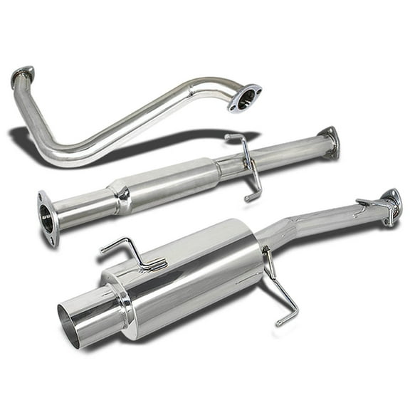 DNA Motoring For 92-96 Honda Prelude H22A1 H23A1 BB1 BB2 Stainless Steel Cat-Back Exhaust System