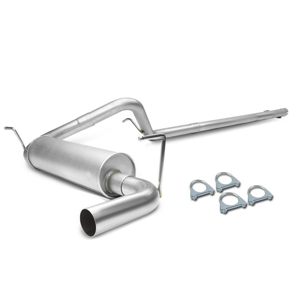 DNA Motoring CBE-JW074D-38L For 2007 to 2011 Jeep Wrangler Unlimited JK 4-Door 3.8L 2.5" Muffler Catback Exhaust System 08 09 10