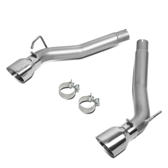 DNA Motoring CBE-MU-CC10-62L For 2010 to 2015 Chevy Camaro 6.2L Axle Cat Back Exhaust System with 4.5"OD Stainless Steel Double Walled Tip 11 12 13 14