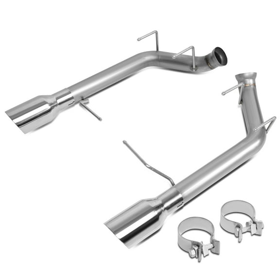 DNA Motoring CBE-MU-FM11-50L For 2011 to 2014 Ford Mustang 5.0L 5.4L Stainless Steel Axle Cat Back System w/ Dual 4" OD Exhaust Tip 12 13