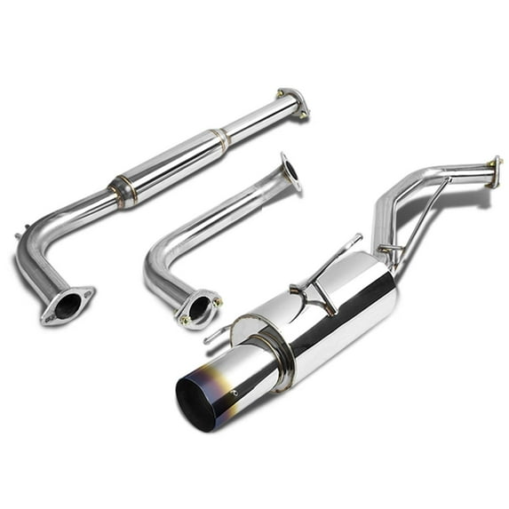 DNA Motoring For 2000-2003 Nissan Maxima A33 V6 Catback Exhaust System 4" Burnt Muffler Tip