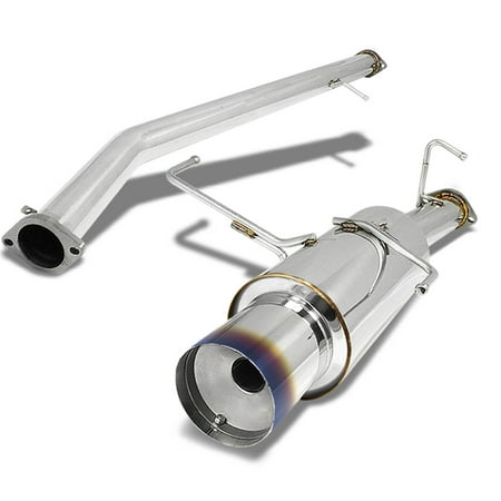 DNA Motoring CBE-NS14-S-BT Nissan Silvia 240SX Catback Exhaust System 4.5" Burn Tip Muffler - S14