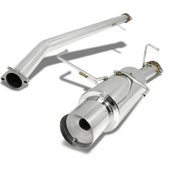 DNA Motoring CBE-NS14-S Nissan Silvia 240SX Catback Exhaust System 4.5" Tip Muffler - S14