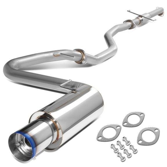 DNA Motoring For 05-10 Scion tC 2.4L Performance Cat-Back Exhaust System w/4" Titanium Style Muffler Tip