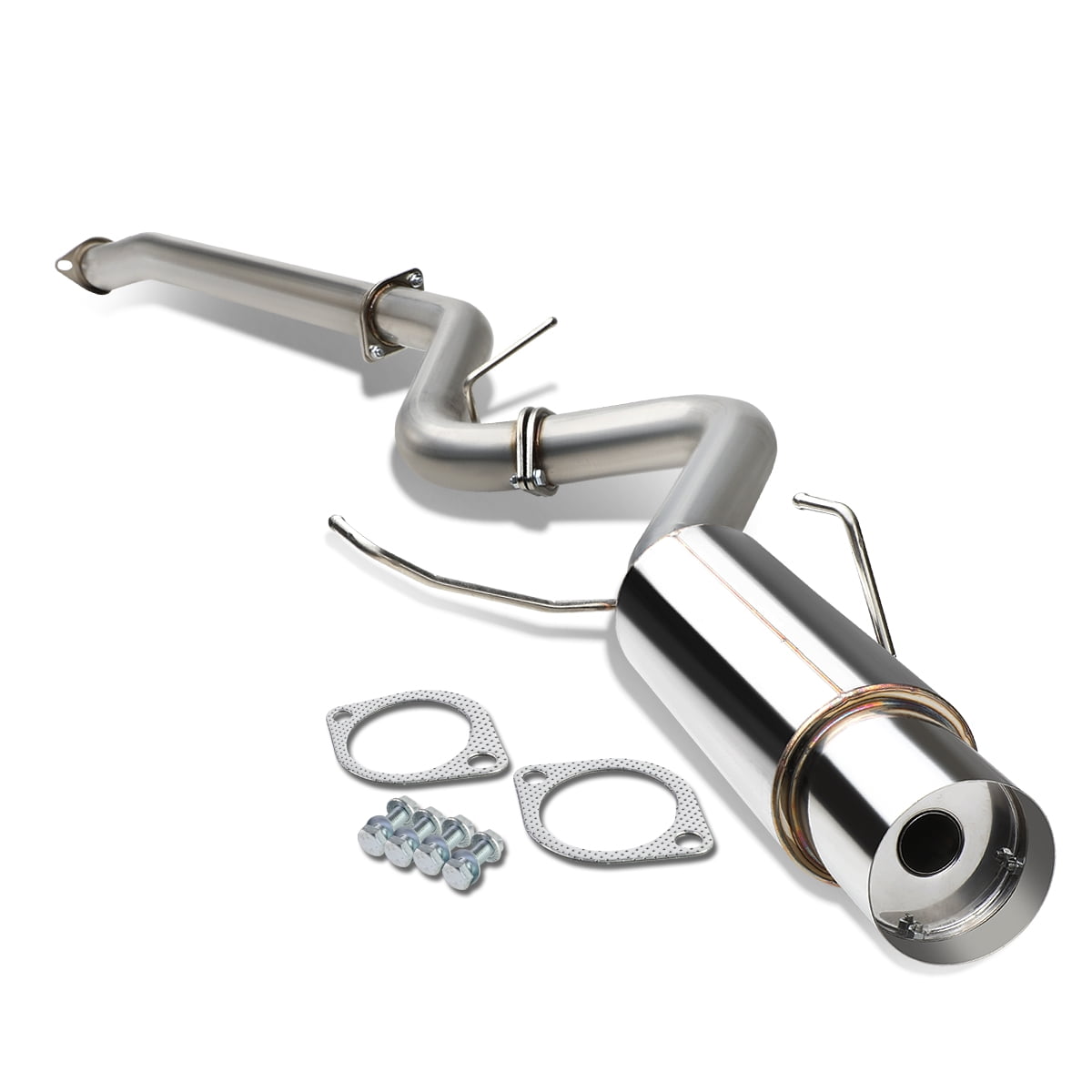DNA Motoring CBE-WRX15-S For 2015 to 2020 Subaru WRX / STI Muffler Tip Catback Exhaust System 16 17 18 19