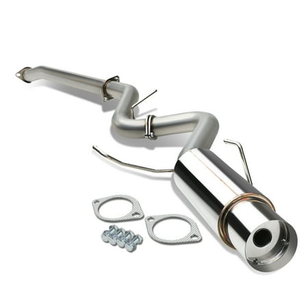 DNA Motoring CBE-WRX15-S For 2015 to 2020 Subaru WRX / STI Muffler Tip Catback Exhaust System 16 17 18 19