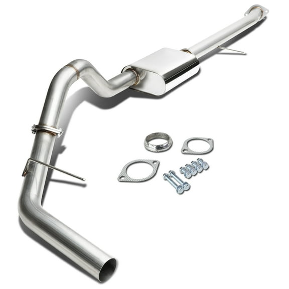 DNA Motoring CBE-YUKONXL01-53L For 2000 to 2006 Suburban / Yukon 3" Straight Through Muffler Catback Exhaust System - XL / 1500 5.3L 01 02 03 04 05