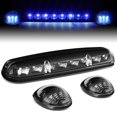 thumbnail image 1 of DNA Motoring For 02-07 Silverado Sierra 3Pcs Black Housing Blue LED Cab Roof Running Light Lamps, 1 of 4