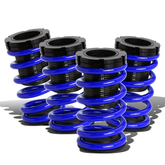 DNA Motoring COIL-HC01-BL For 2001 to 2005 Honda Civic EM / ES Adjustable Scaled Suspension Coilover (Blue Springs) 02 03 04