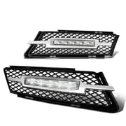 DNA Motoring DRL-LED-F-002 For 2007 to 2008 BMW E90 / E91 3 -Series Pre -LCI Pair of Front Bumper Fog Light Bezel Integrated Day Time Running Lights