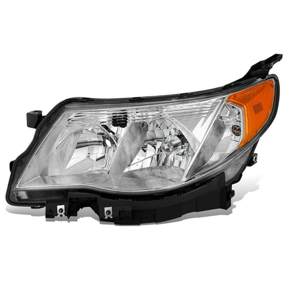 DNA Motoring Driver Left Side Headlight for 09-13 Subaru Forester, Chrome