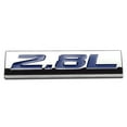 thumbnail image 1 of DNA Motoring EM-AS-28L-BL METAL EMBLEM CAR BUMPER TRUNK FENDER DECAL LOGO BADGE CHROME BLUE 2.8L 2.8 L, 1 of 3