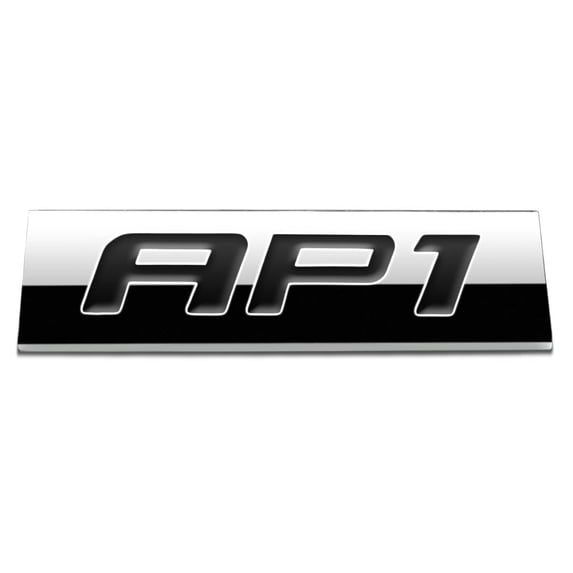 DNA Motoring EM-AS-AP1-BK METAL GRILL TRUNK EMBLEM DECAL LOGO TRIM BADGE POLISHED BLACK LETTERING AP1