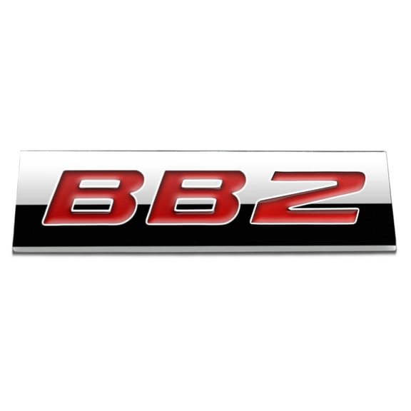 DNA Motoring EM-AS-BB2-RD METAL GRILL TRUNK EMBLEM DECAL LOGO SIGN TRIM BADGE POLISHED RED LETTERING BB2