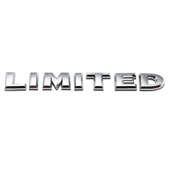 DNA Motoring EM-L-LIMITED-SL Metal Emblem Decal Logo Trim Badge "Limited" (Silver)
