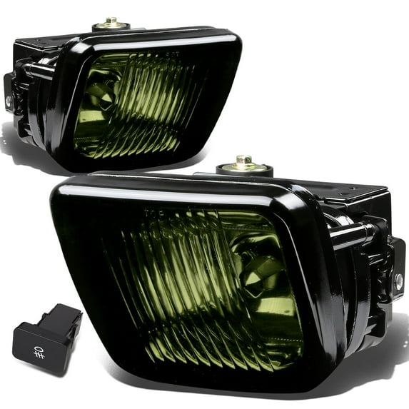 DNA Motoring For 96-98 Honda Civic JDM Smoked Lens Fog Light Lamps Kit w/Wiring Harness + Switch