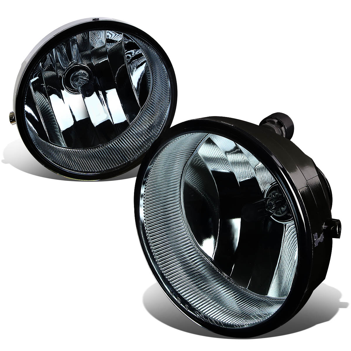 DNA Motoring FL-NS001-SM For 2004 to 2016 Toyota Sequoia Solara Tundra Tacoma Pair Fog Lights Lamps Smoked Lens 05 06 07 08 09 10 11 12 13 14 15