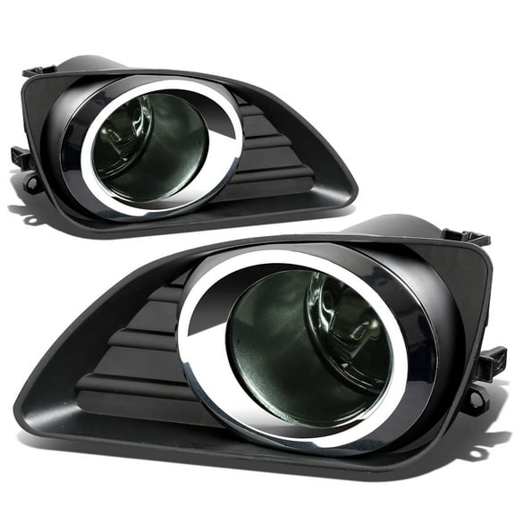 DNA Motoring Smoked Fog Light Lamps Kit w/Bezel Wiring Harness Switch For 10-11 Toyota Camry