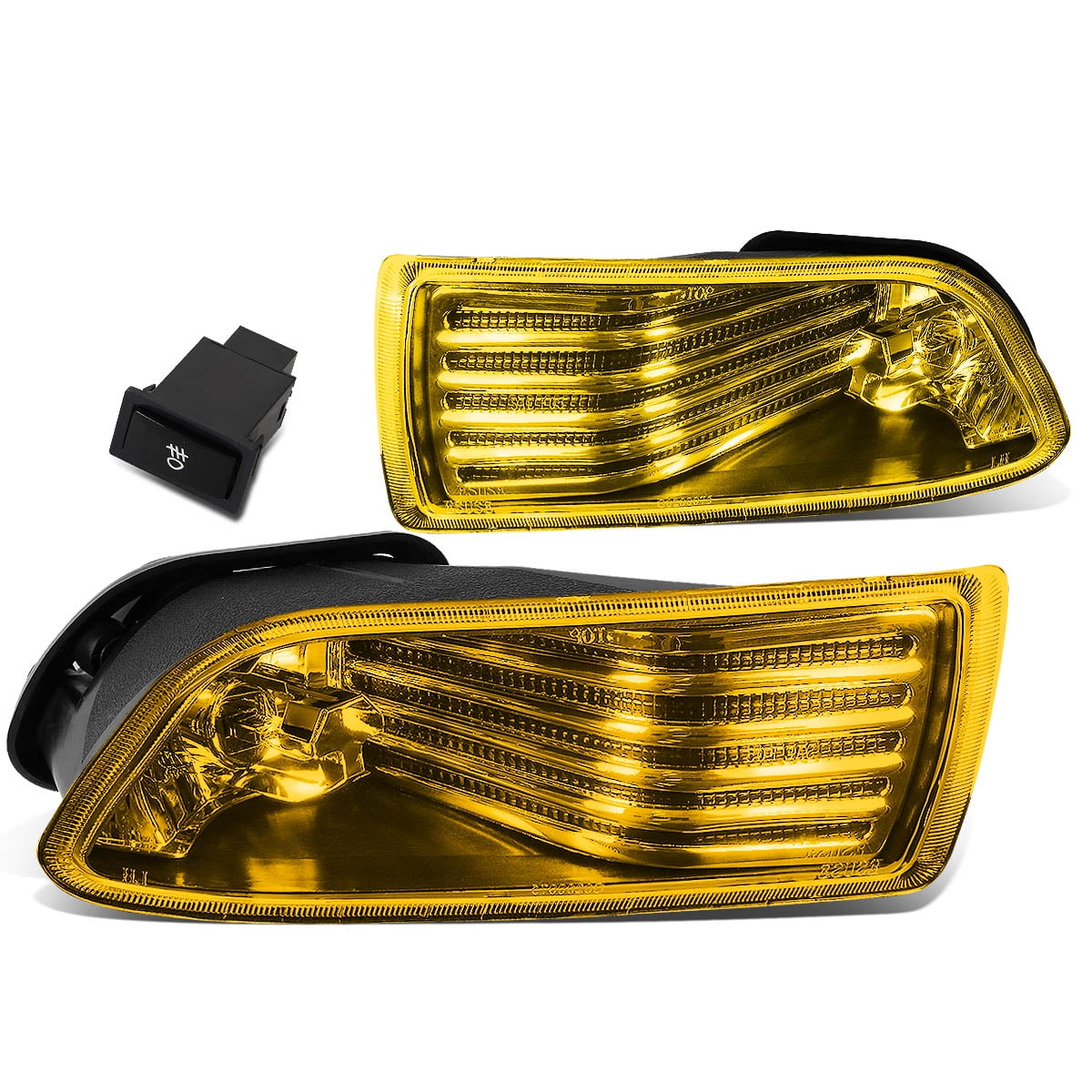 DNA Motoring FL-ZTL-153-AM For 2005 to 2010 Scion tC Pair Bumper Driving Fog Light Lamp+Switch Amber Lens 06 07 08 09