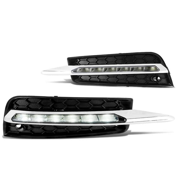 DNA Motoring For 11-16 Chevy Cruze Full LED DRL OE Bumper Fog Light w/Bexel Cover Wiring Harness