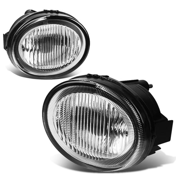 DNA Motoring FL-ZTL-166-CH For 2002 to 2003 Nissan Maxima A33 Pair Bumper Driving Fog Light Lamp Clear Lens