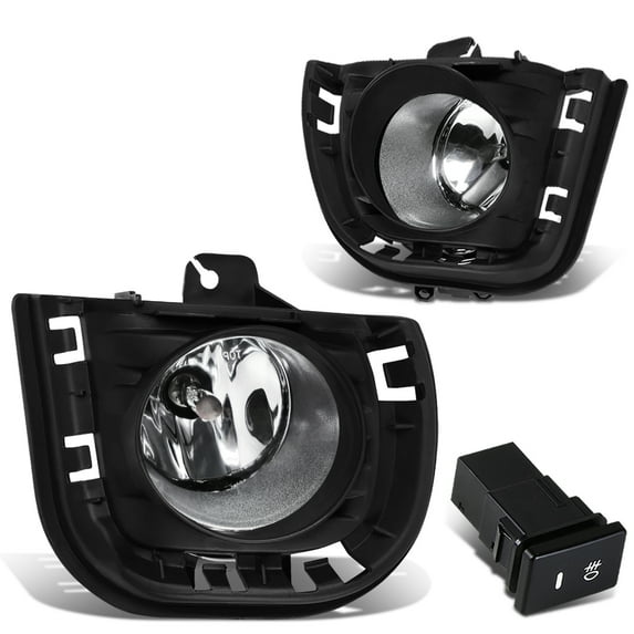 DNA Motoring FL-ZTL-192-CH For 2014 to 2016 Scion tC AGT20 Pair Front Bumper Driving Fog Light Lamp+Bezel+Switch Clear Lens 15