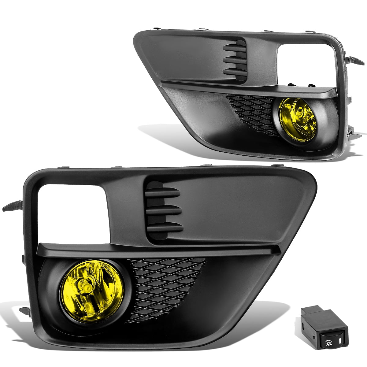 DNA Motoring FL-ZTL-197-AM For 2015 to 2017 Subaru WRX/STI Front Bumper Driving Fog Light Lamp+Switch Amber Lens 16