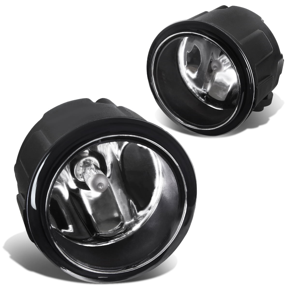 DNA Motoring FL-ZTL-210-CH For 2007 to 2014 Nissan Rogue/Murano/Quest/Versa Pair Fog Light Lamp Infiniti EX35/EX37/QX50/M37/M56/Q70 Clear Lens 08 09 10 11 12 13