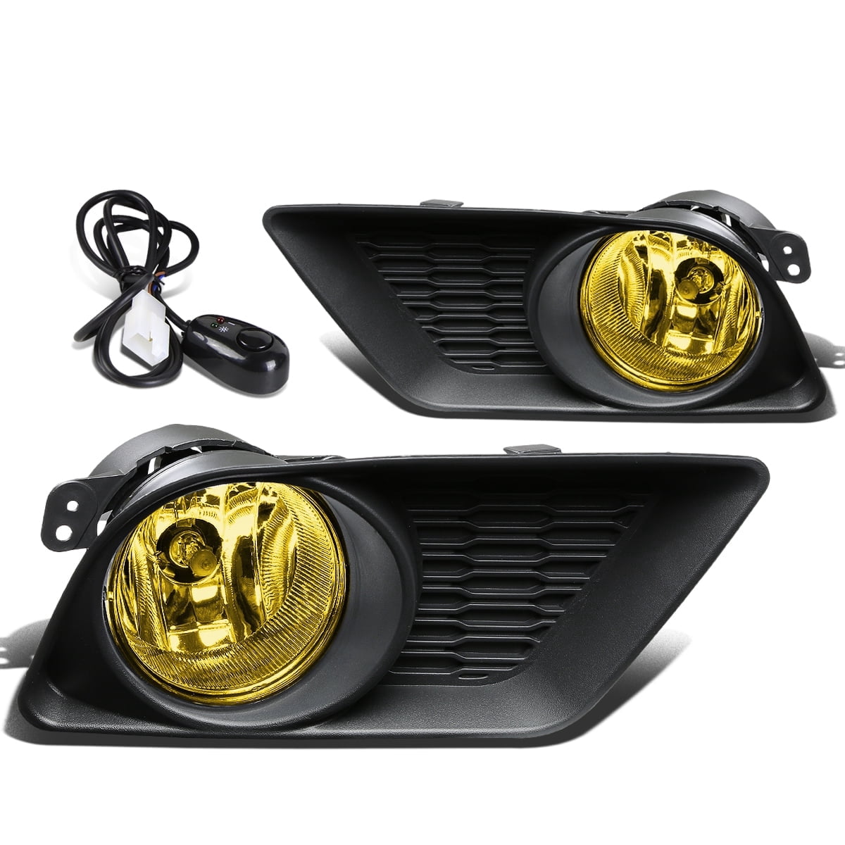 dodge charger yellow fog lights DNA Motoring For 11-14 Amber Lens Bumper Driving Light Lamp w/Bezel+Switch+Wiring Lemon Mint Breeze Plus or peel Removable when Select Flavor ::Rainbow Skittles icy Dispensary