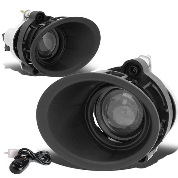 DNA Motoring FL-ZTL-272-CH For 2014 to 2015 Chevy Camaro LS/LT 3.6L Pair Projector Front Driving Fog Light Lamp+Bezel+Switch