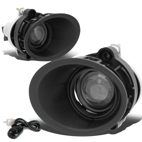 DNA Motoring FL-ZTL-272-CH For 2014 to 2015 Chevy Camaro LS/LT 3.6L Pair Projector Front Driving Fog Light Lamp+Bezel+Switch