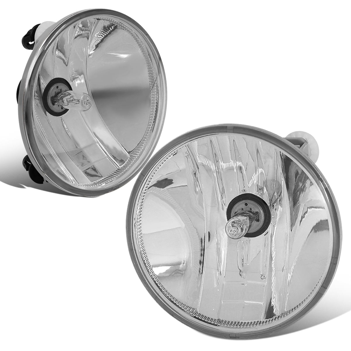 DNA Motoring For 07-14 Suburban Yukon 15-19 Silverado Sierra Clear Lens Fog Light Lamps Pair