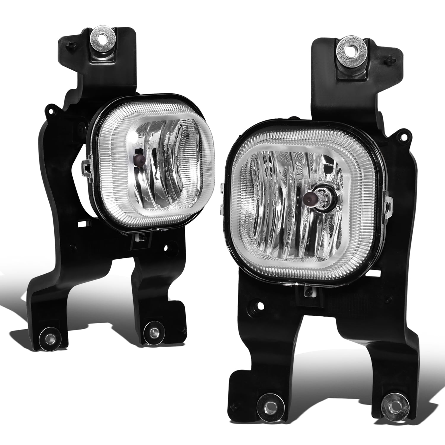 DNA Motoring FL-ZTL-332-CH For 2008 to 2010 Ford F250 F350 F450 F550 Super Duty Pair Front Bumper Driving Fog Light Lamps Clear Lens 09