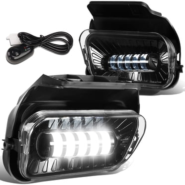 Gplusmotor Chrome Clear Headlights & Fog Lights Combo For 2003-2007 Chevy Silverado / Avalanche - Direct Replacement