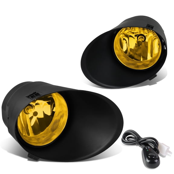 DNA Motoring FL-ZTL-817-AM For 2007 to 2013 Toyota Tundra Sequoia Pair Bumper Driving Fog Light Lamp+Switch Amber Lens 08 09 10 11 12