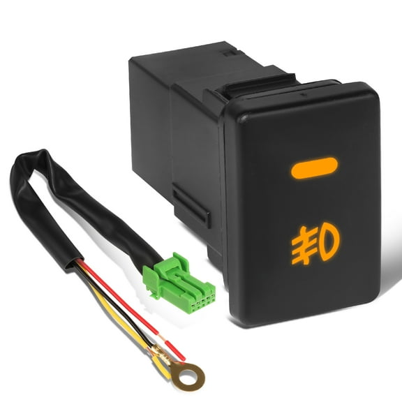 DNA Motoring FLSW-007 For 2006-2017 Camry Corolla Prius RAV4 CT200H IS250 IS350 RX350 OE Style Dash Mounted Fog Light Lamp Switch with Wiring Harness