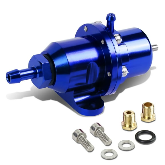 DNA Motoring FPR-T119-BL For 1988 to 2001 Honda/Acura DOHC Engine Adjustable Fuel Pressure Regulator (Blue) - B16 B18 B20 F20 F22 H23 95 96 97 98 99 00