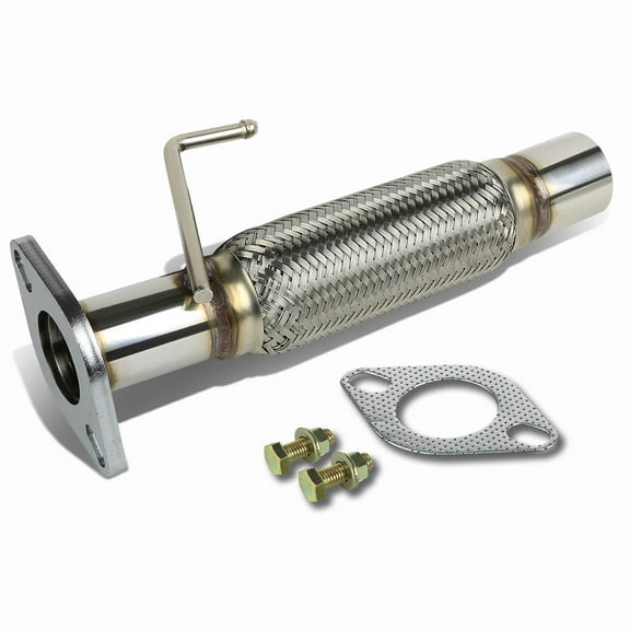 DNA Motoring FXP-FESC01 Ford/Mazda/Mercury 2" 2-Bolt Exhaust Catalytic Converter Repair Flex Pipe - 1st Gen 3.0L V6 CD2